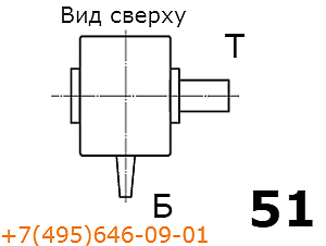 Вариант сборки редуктора 2ЧМ-80-80-51 Схема сборки 51