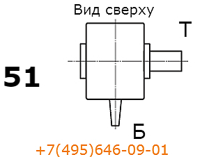 Вариант сборки редуктора Ч-80-50-51 Сборка 51